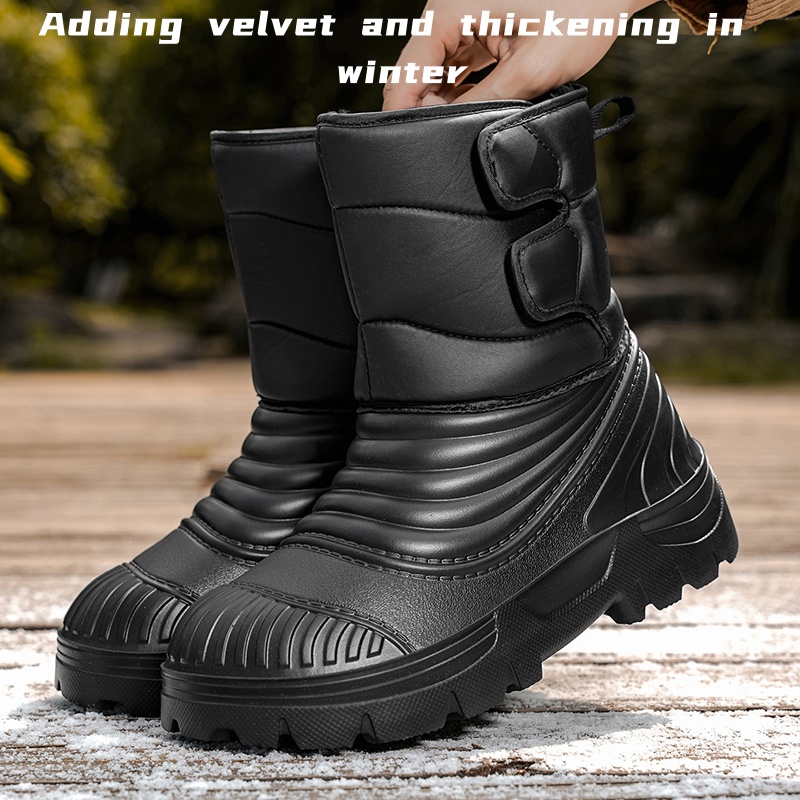 Waterproof Winter Boot - Yeni Erkek Kışlık Kar Botları, Kalın
