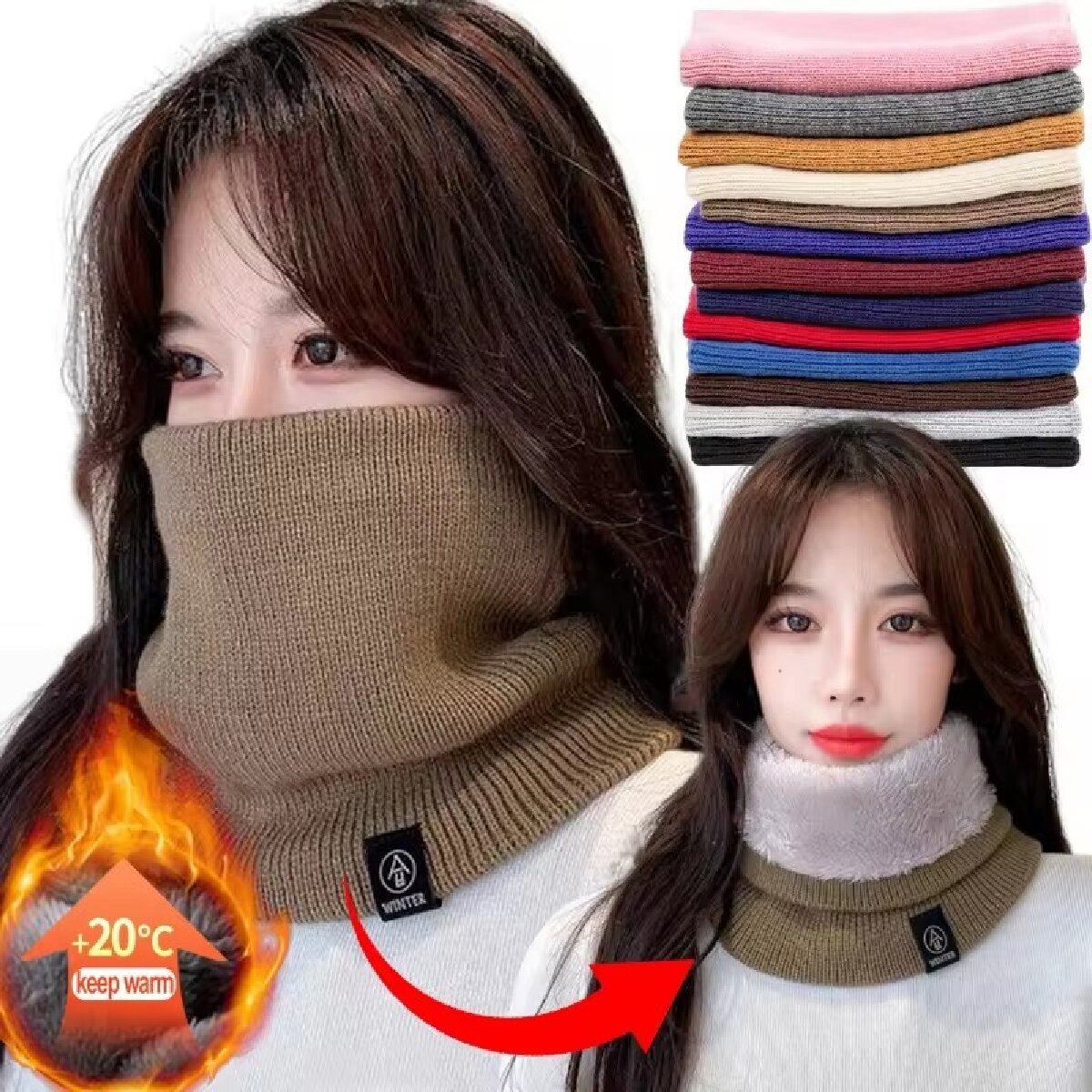 Winter Headband Fleece - Kadınlar için Kalın, Yumuşak, Kışlık Peluş