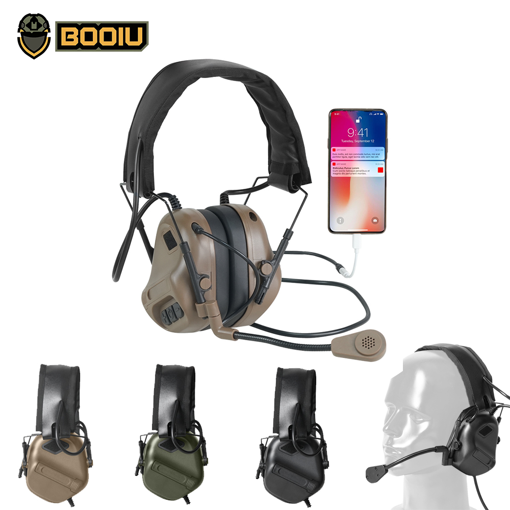 BOOIU Taktik Elektronik Çekim - Earmuffs Foldable incelemesi ve fiyatı