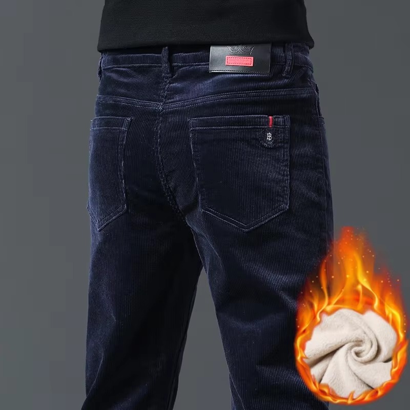 Corduroy Pant Warm - Erkek Kadife Pantolon, Kışlık Kalın Astarlı,
