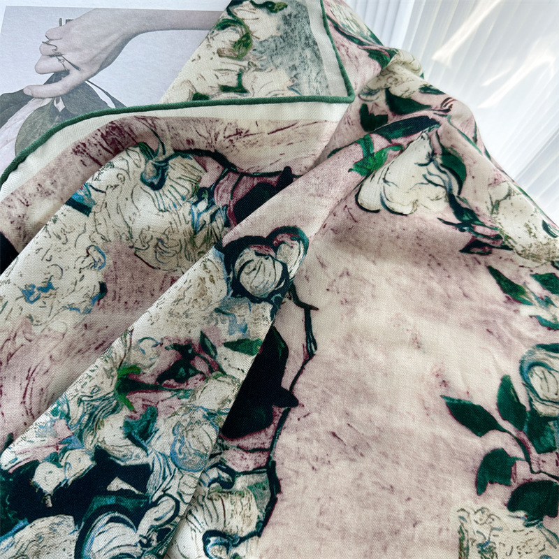 Lüks 135x135cm İpek Yün Eşarp  - Shawl Wrap Winter incelemesi ve fiyatı