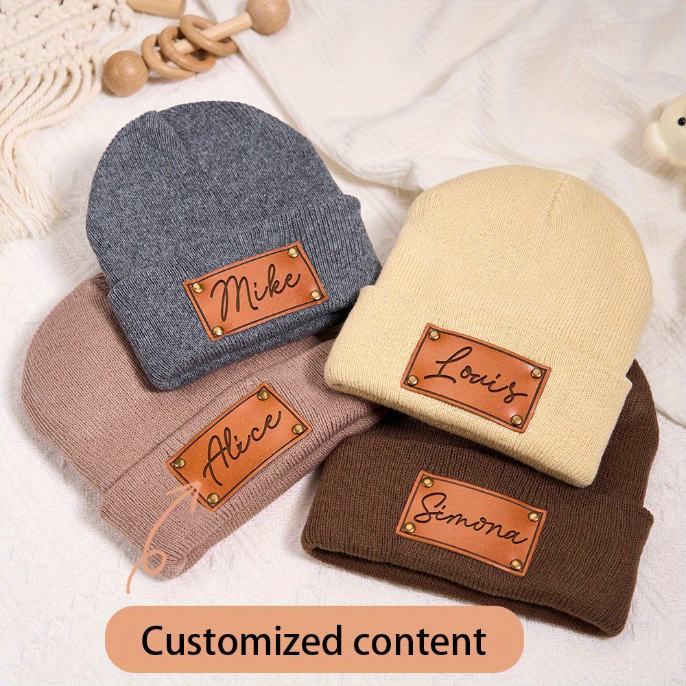 Özel Deri Yama Detaylı Bere, Ü - Knit Beanie Hat Warm incelemesi ve fiyatı