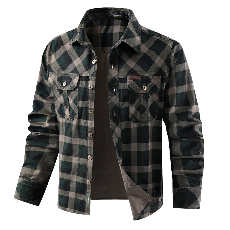 Erkekler Ekose Rahat Gömlekler - Flannel Shirt Lined incelemesi ve fiyatı