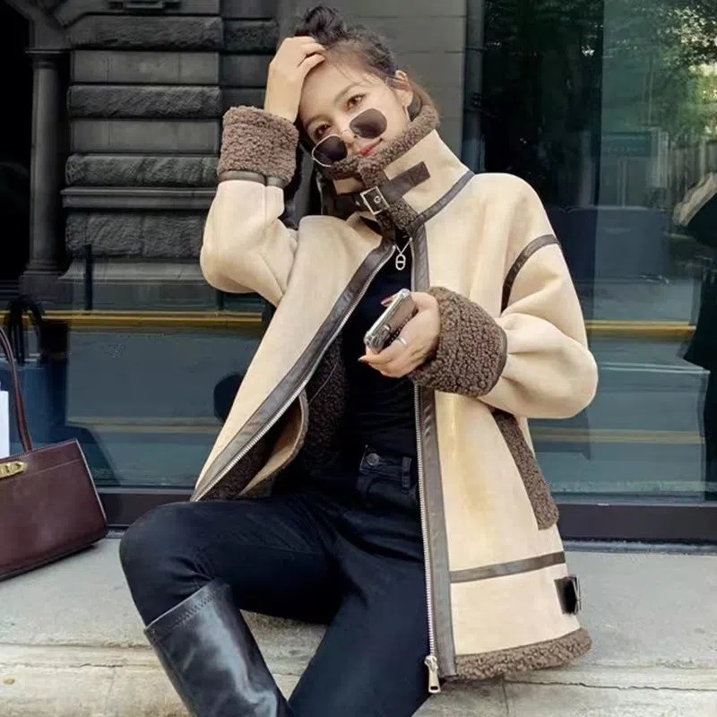 Kuzu Kürk Kadın Yeni Sonbahar/ - Wool Coat Peacoat incelemesi ve fiyatı