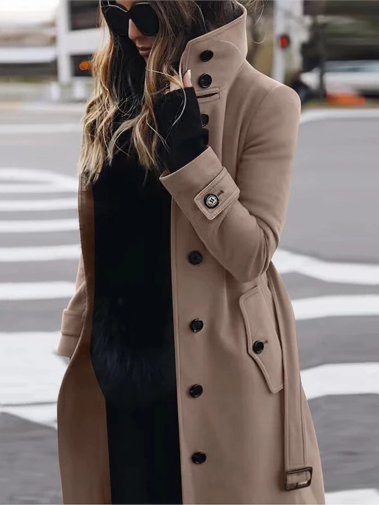 Kadın Yeni Yün Ceket Dış Giyim - Wool Coat Peacoat incelemesi ve fiyatı