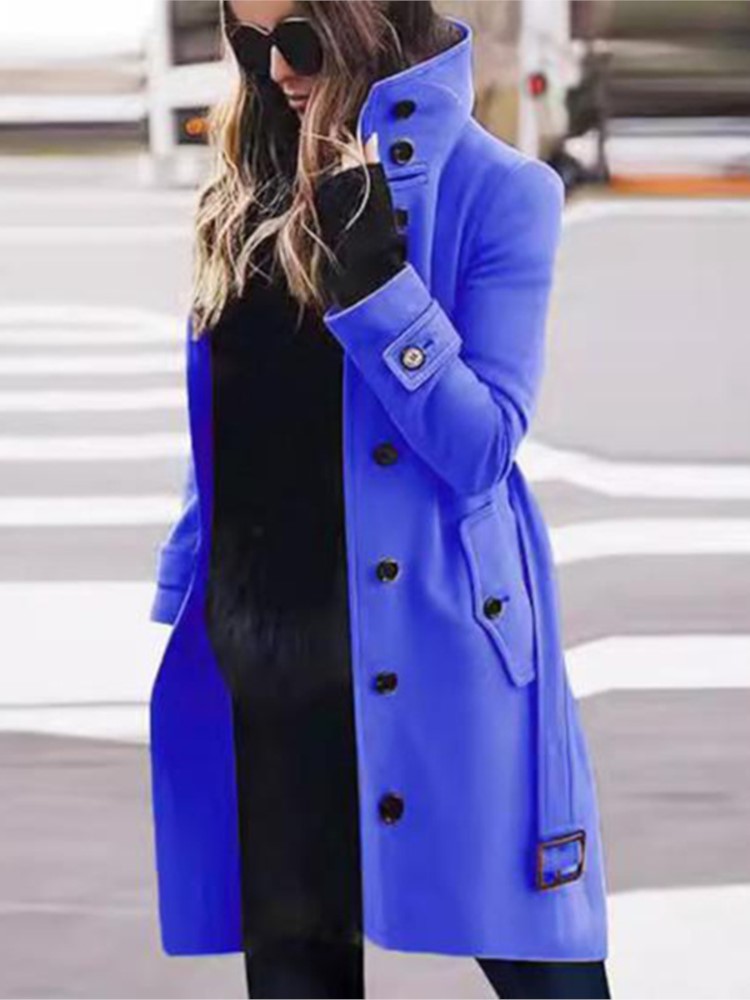 Kadın Yeni Yün Ceket Dış Giyim - Wool Coat Peacoat incelemesi ve fiyatı