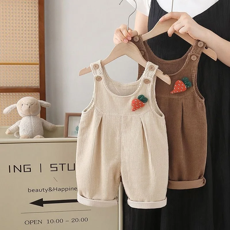 1-4Y Sonbahar Bebek Askılı Pan - Corduroy Pant Warm incelemesi ve fiyatı