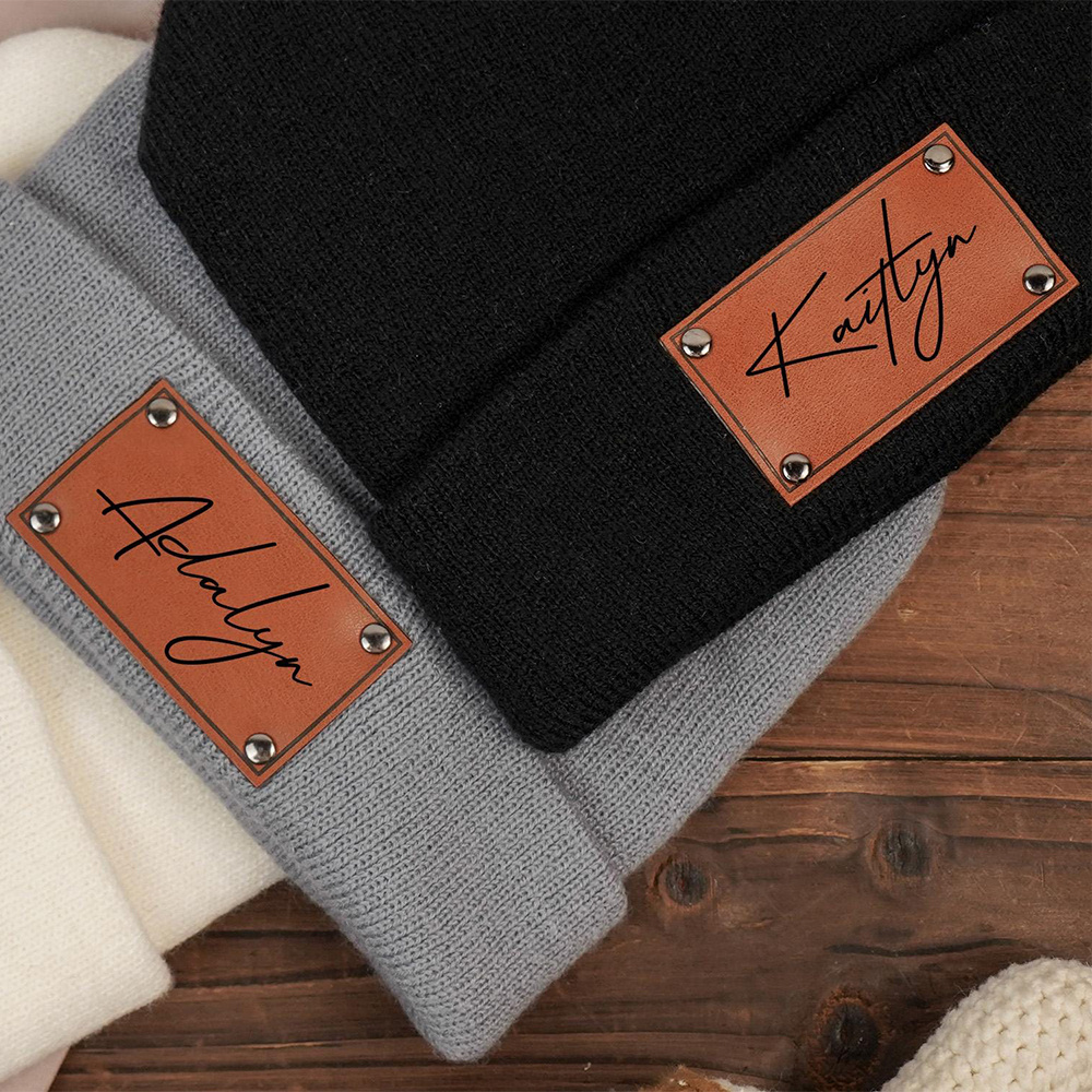 İsim Yazılı Özel Deri Etiketli - Knit Beanie Hat Warm incelemesi ve fiyatı